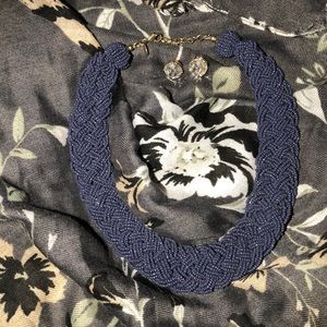 Blue beaded necklace